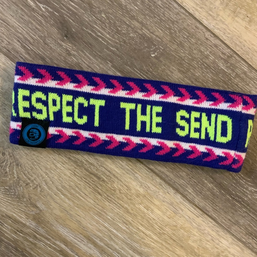 Respect the Send ski headband. Jerry Of the day